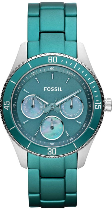 Uhrenarmband Fossil ES3036 Aluminium Grün 18mm
